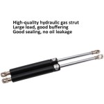 Betthebesatz 2-Piece Pneumatic Bed Lift Mechanism, Gas Spring Support for Storage Boxes, 1200mm Black